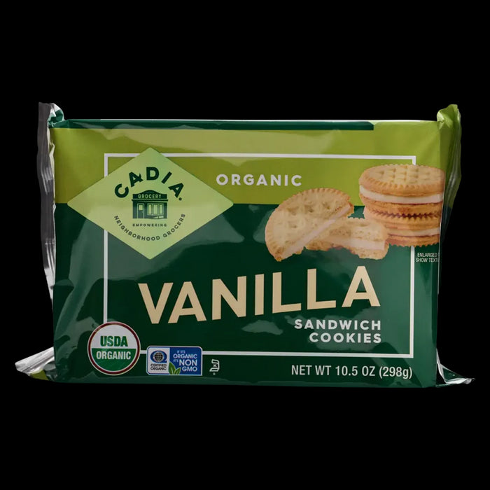 Vanilla Sandwich Cookies, Org, 10.5 oz