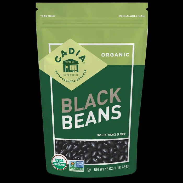 Black Beans Dry, Org, 16 oz