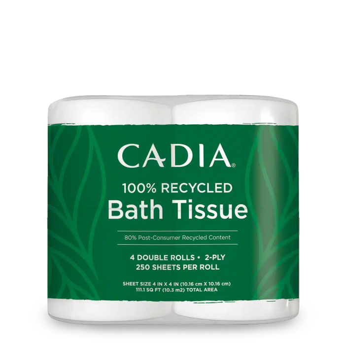 Bath Tissue 2-Ply Recycled, 250 Sheets/roll, 4 pk