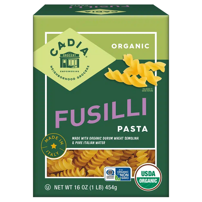 Fusilli Pasta, Org, 16 oz