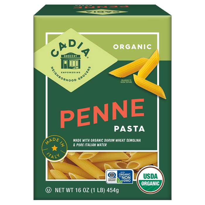 Penne Rigate Pasta, Org, 16 oz