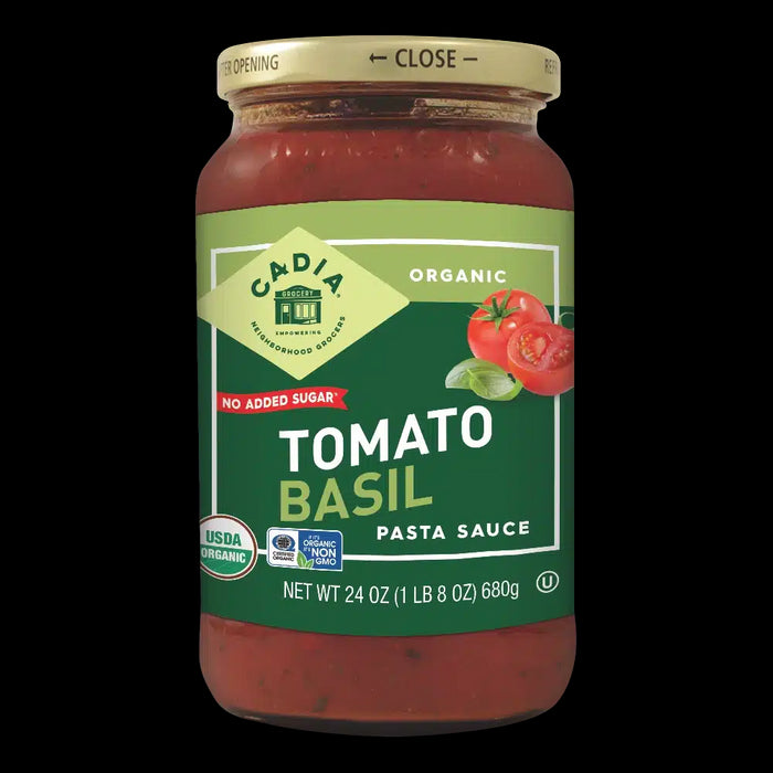Tomato Basil Pasta Sauce, Org, 24 oz