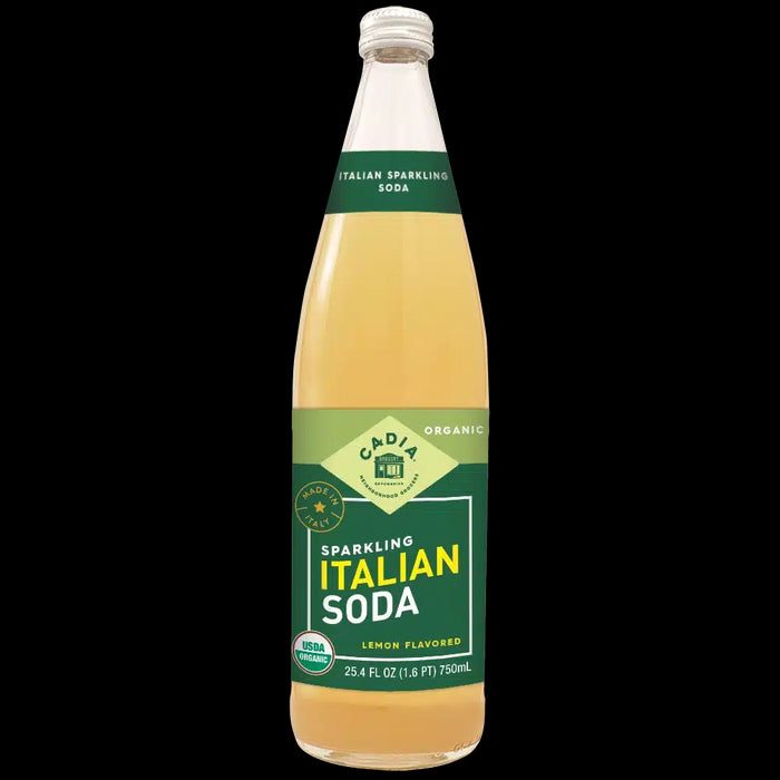Lemon Sparkling Italian Soda, Org, 25.4 floz