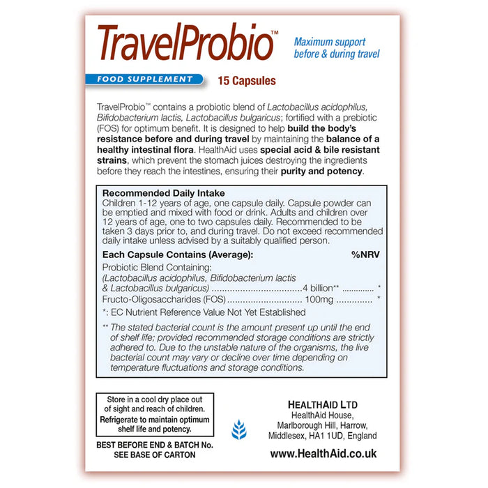 TravelProbio, 20B, 30vcap