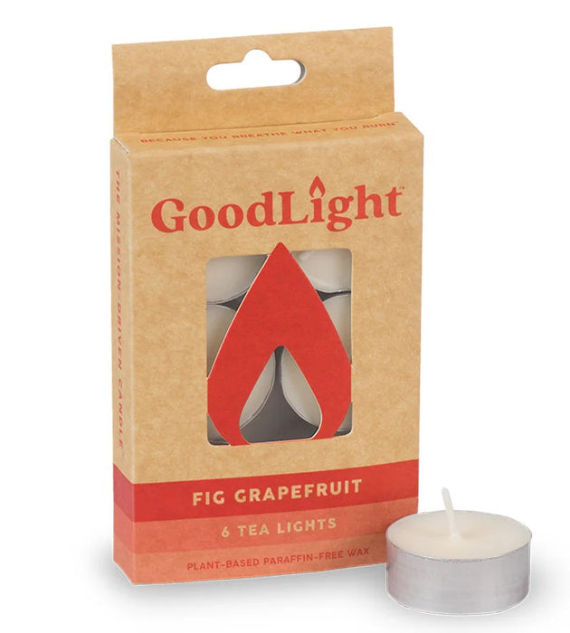 Candle, Tea Lights, Fig Grapefruit, 6 ct