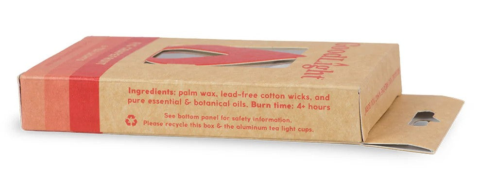 Candle, Tea Lights, Fig Grapefruit, 6 ct