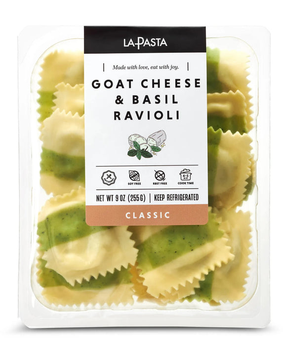 Goat Cheese And Basil Ravioli, 9 oz