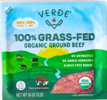 Ground Beef Grass-Fed, Org, 16 oz