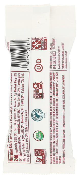 Dark Chocolate Peanut Candy Pieces, Org, 1.5 oz