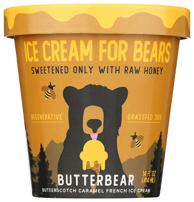 Ice Cream Sweetened with Honey, Butterscotch Caramel, 14 fl oz