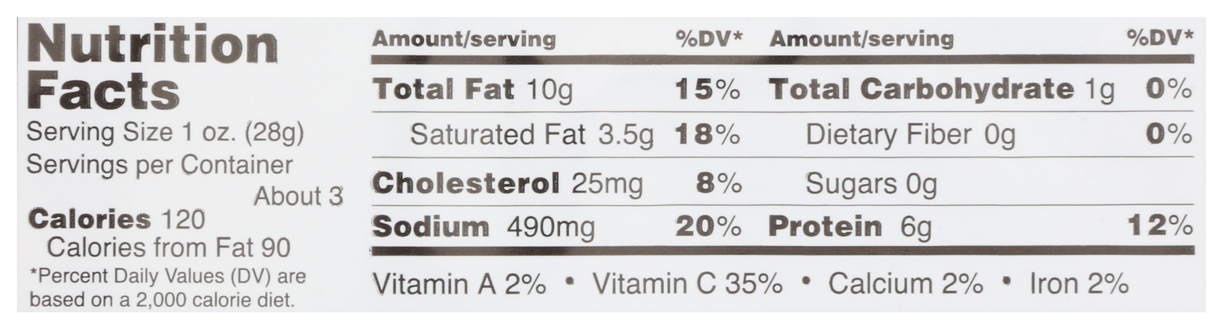Uncured Pepperoni, 2.7 oz