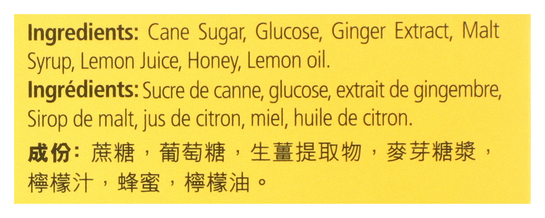 Lemon Ginger Honey Crystal Tea, Instant, 10 pk