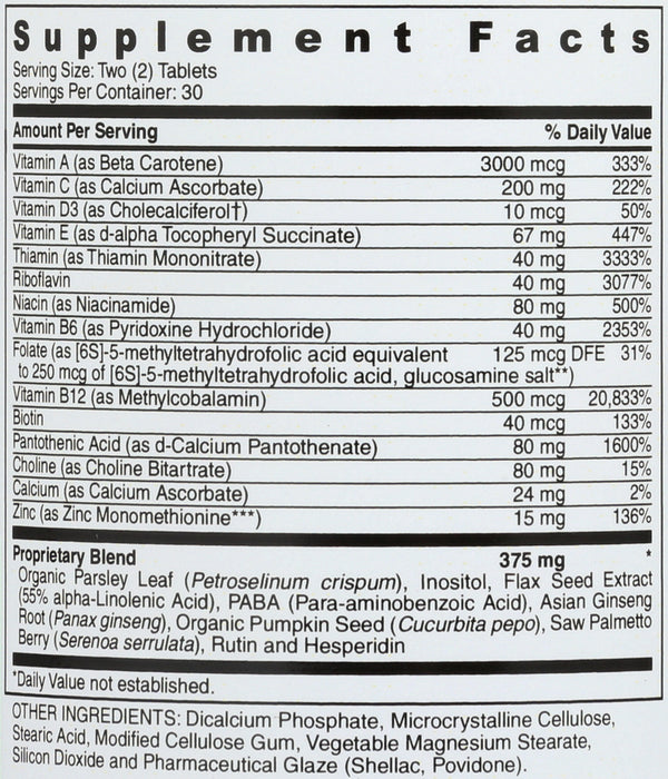 Teen Boys Daily Multivitamin, 60 tab