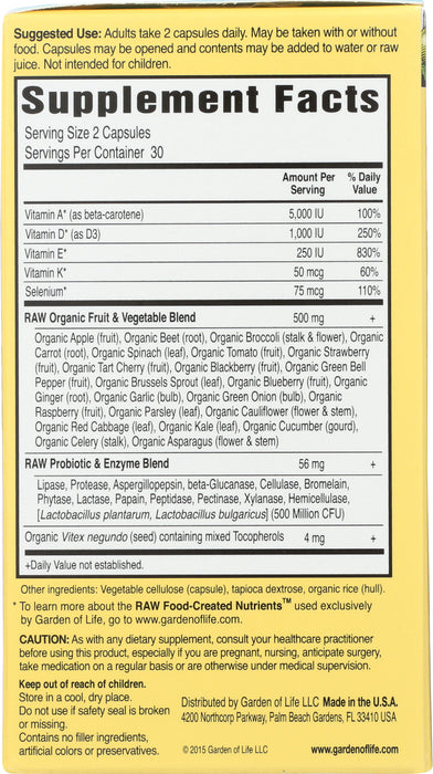 Vitamin Code Raw Vitamin E, 60 vcap