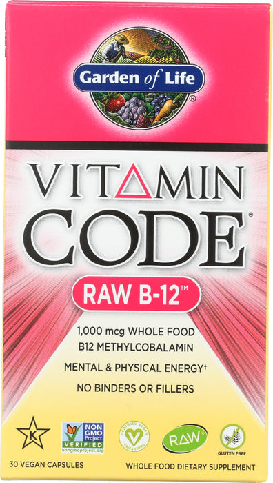 Vitamin Code Raw B-12, 30 vcap