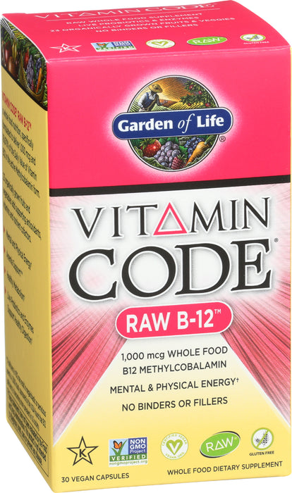 Vitamin Code Raw B-12, 30 vcap