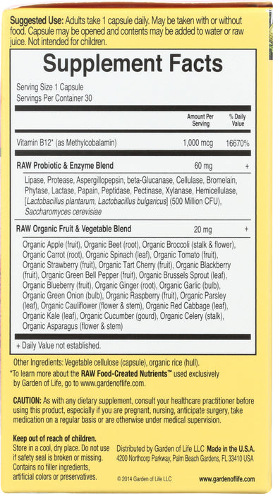 Vitamin Code Raw B-12, 30 vcap