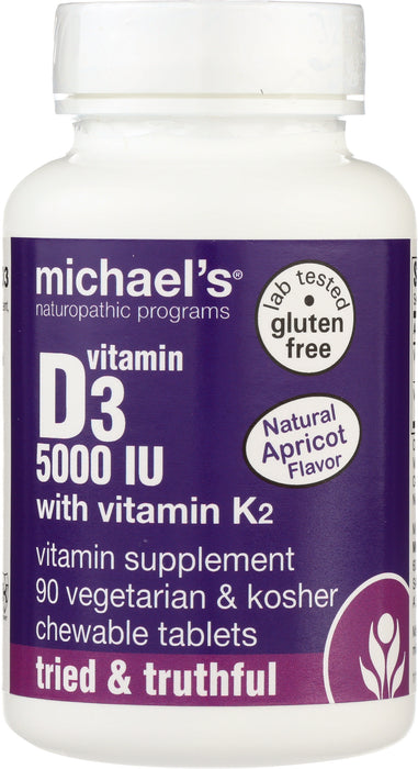 Vitamin D3 5000 IU with Vitamin K2, 90 chew