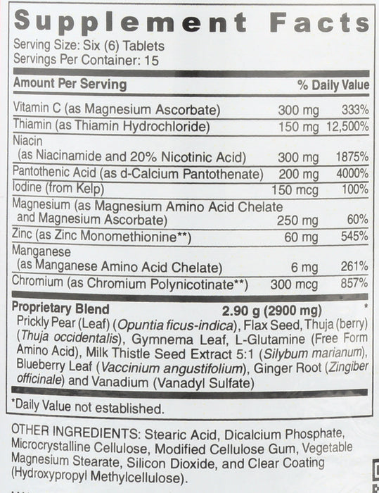 Sugar Metabolism Factors, 90 vtab