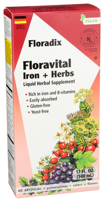 Floravital Iron+Herbs, YF/GF, 17 fl oz