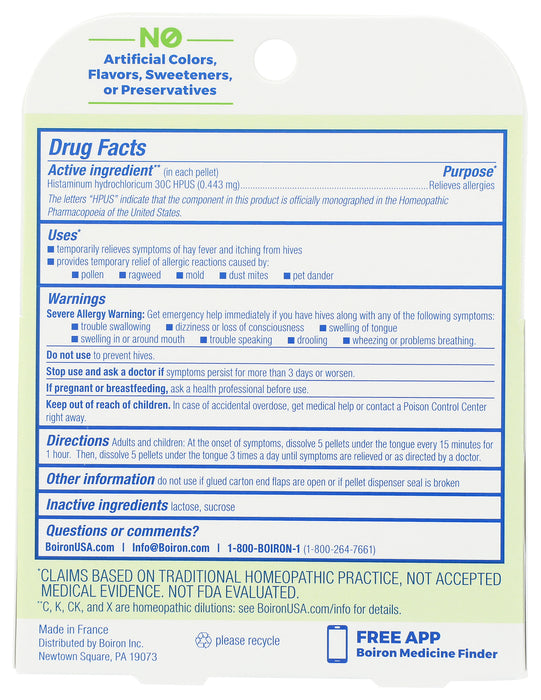 Histaminum Hydrochloricum 30C Pellets B2G1, 3 tube