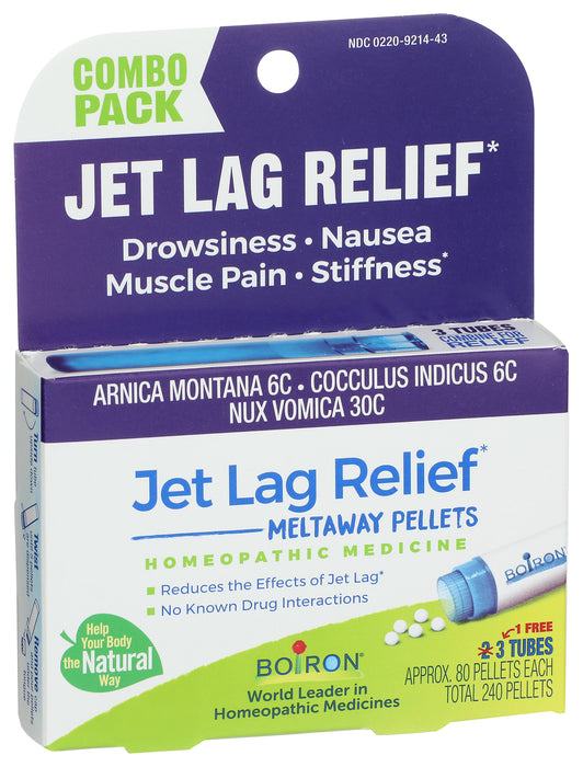 Jet Lag Relief Meltaway Pellets B2G1, 3 tube