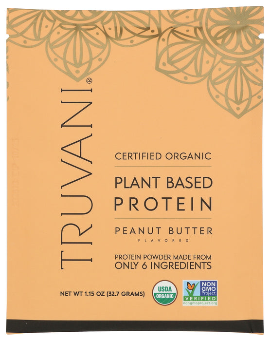 Plant Based Protein, Peanut Butter, Org, 1 serv/1.15 oz