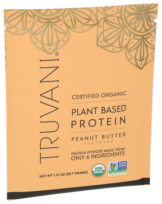 Plant Based Protein, Peanut Butter, Org, 1 serv/1.15 oz