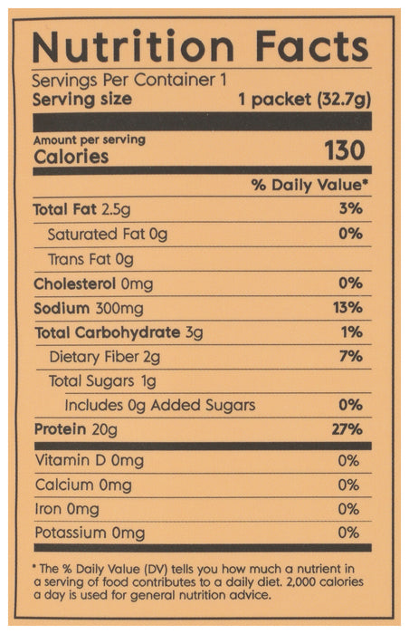 Plant Based Protein, Peanut Butter, Org, 1 serv/1.15 oz