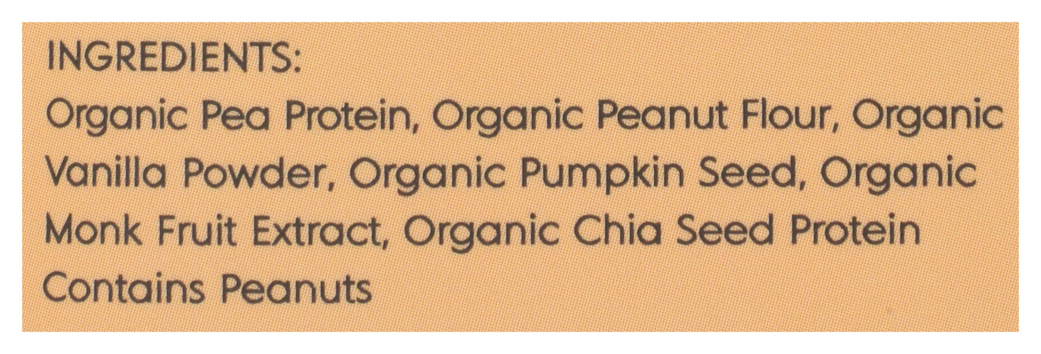 Plant Based Protein, Peanut Butter, Org, 1 serv/1.15 oz