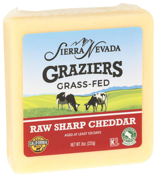 Raw Sharp Cheddar, Grass-Fed, 8 oz