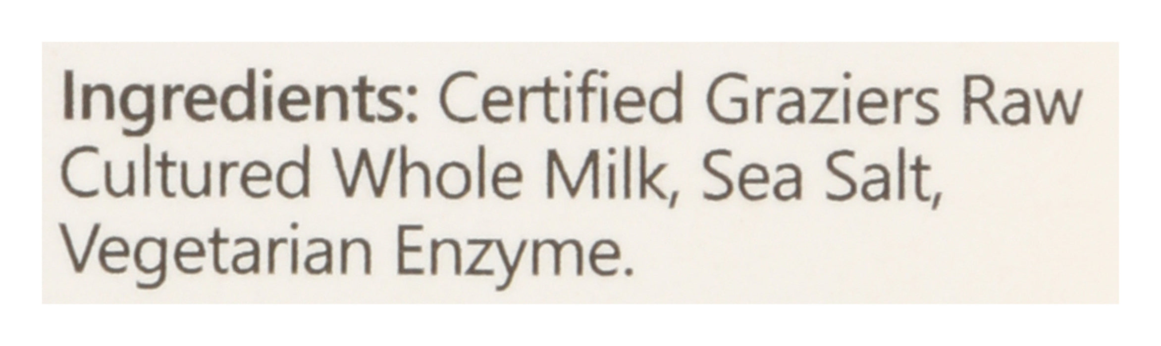 Raw Sharp Cheddar, Grass-Fed, 8 oz