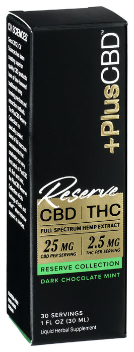 Reserve CBD/THC 25mg/2.5mg, Chocolate Mint, 1 fl oz