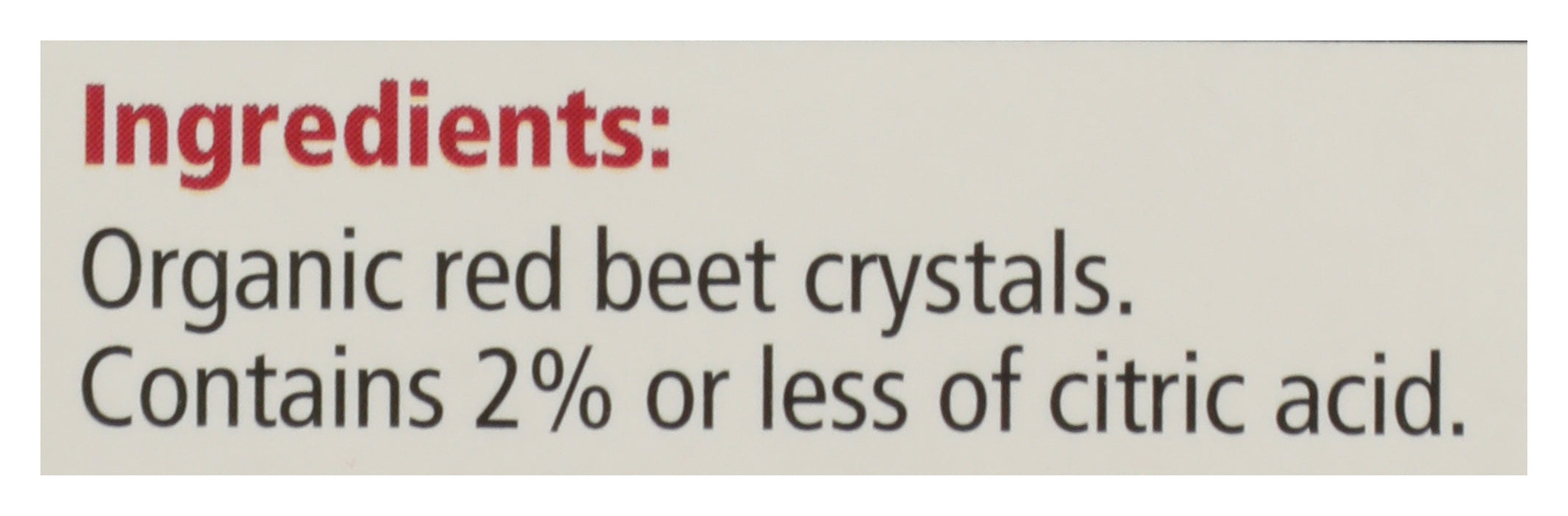 Red Beet Crystals, 7 oz