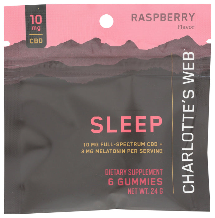 Sleep CBD Gummies, Raspberry, 6 gummy