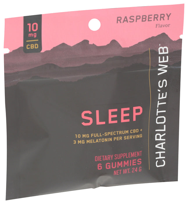 Sleep CBD Gummies, Raspberry, 6 gummy