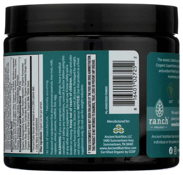 Super Greens, Org, 12 Serv/3.4 oz
