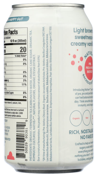 Lucious Cream Living Soda, Org, 12 fl oz