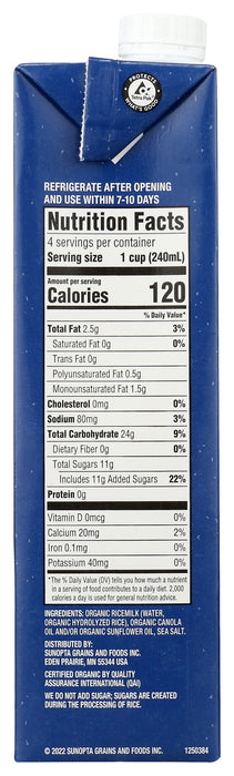 Ricemilk Classic, Original, Org, 32 fl oz