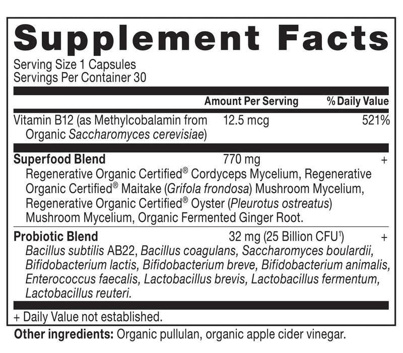 Once Daily Probiotics 25B SS, ROC Org, 30 cap