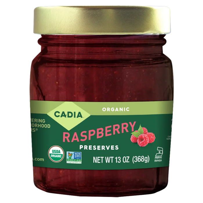 Raspberry Preserves, Org, 13 oz