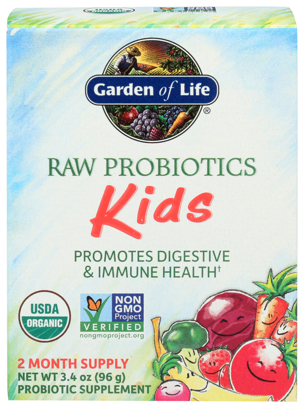 Raw Probiotics Kids, Org, 101.4 g