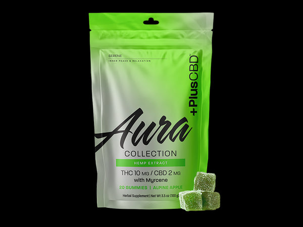 Aura Collection THC 10mg/CBD 2 mg, Alpine Apple, 20 gummy