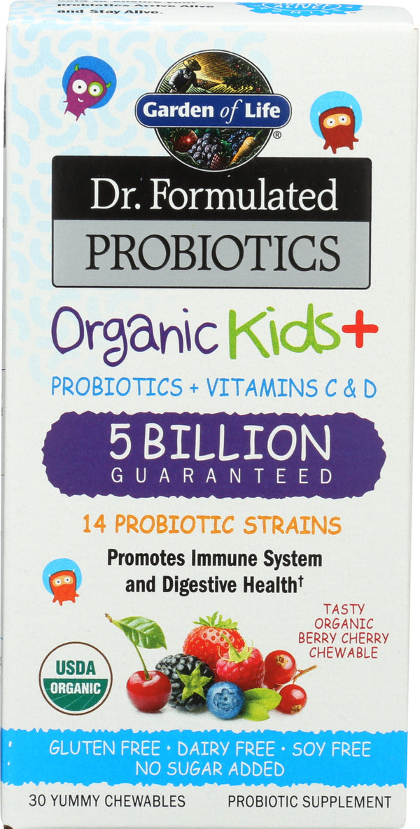 Dr. Formulated Probiotics, Org. Kids Cool, 30 chew