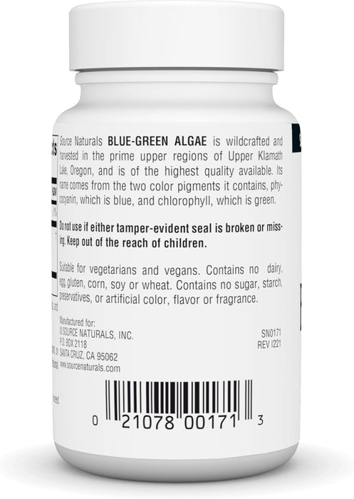 Blue-Green Algae, 500mg, 50tab