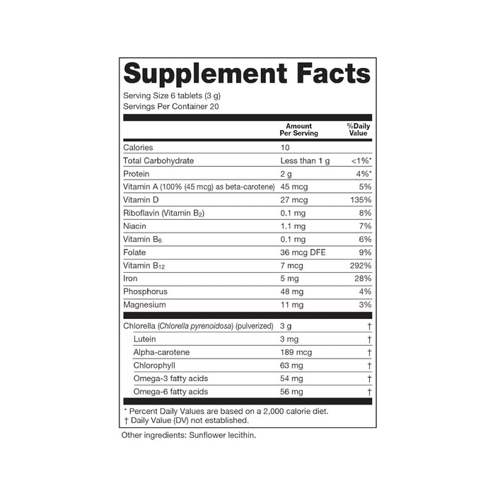 Chlorella 500mg, 120 tab