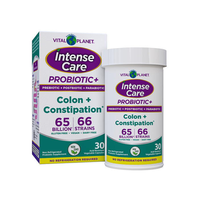 Intense Care Probiotic+ 65B SS, Colon + Constipation, 30 vcap