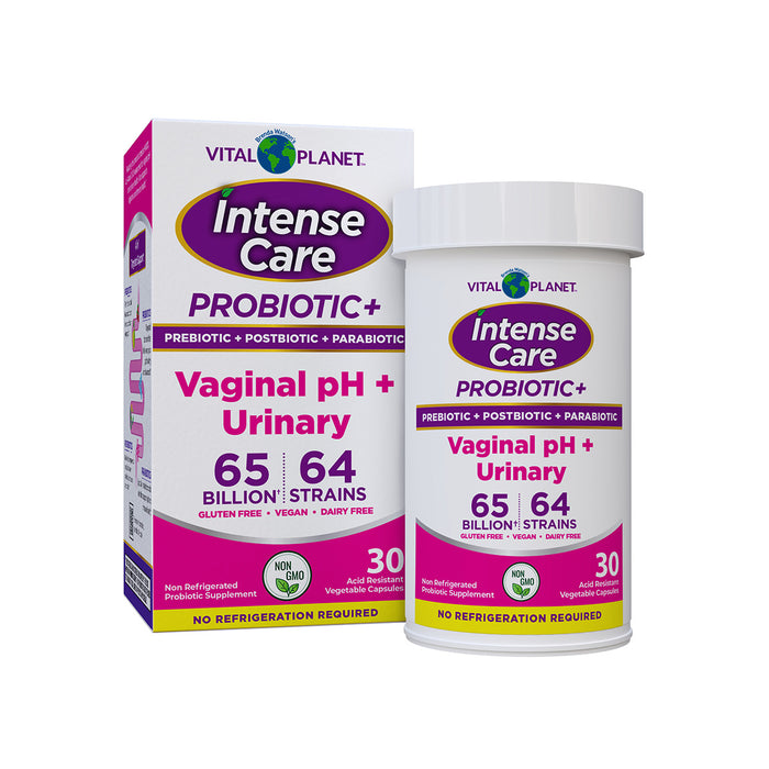 Intense Care Probiotic+ 65B SS, Vaginal pH + Urinary, 30 vcap