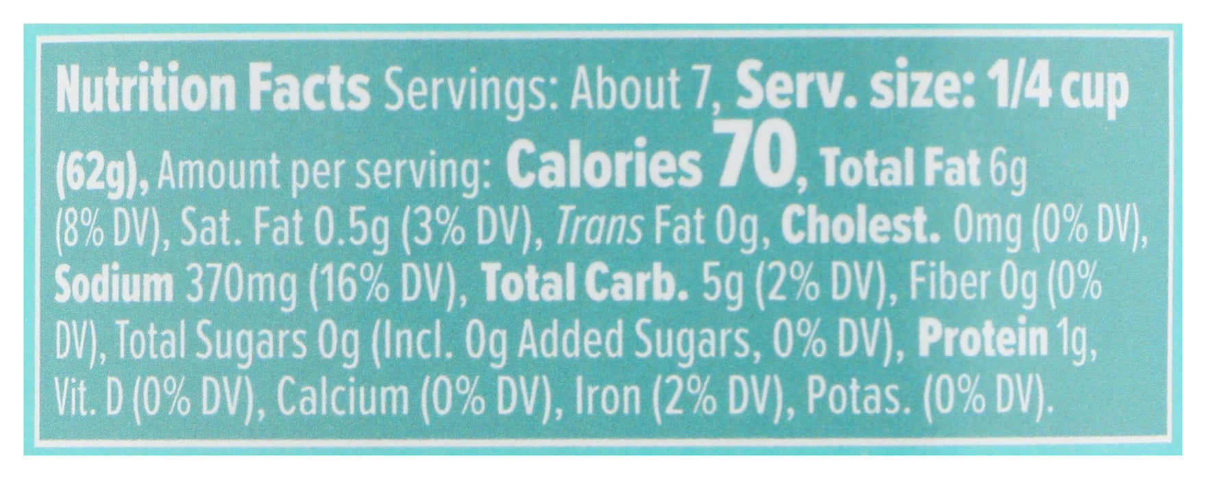 Alfredo Sauce No Dairy w/ Avocado Oil, 15 oz