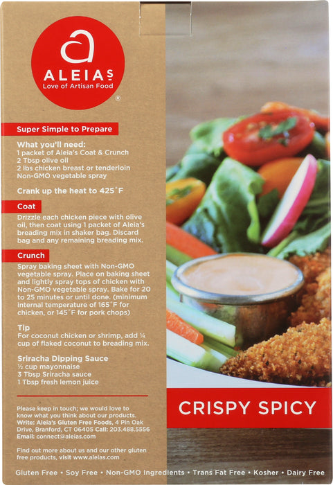 Bread Crumbs, Crispy Spicy, DF GF, 4.5 oz